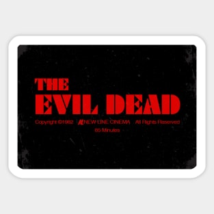 The Evil Dead VHS Label Sticker